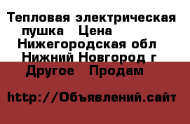 Тепловая электрическая пушка › Цена ­ 8 000 - Нижегородская обл., Нижний Новгород г. Другое » Продам   